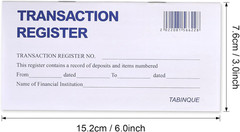 24 PCS Check Registers for Personal Checkbook, Easy to Read Checkbook Register