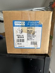 FASCO Inducer Blower Motor 115/208-230V 50/60Hz Amp 0.95/0.49 3,000rpm 1 Speed