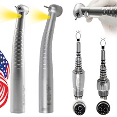 Dental Fiber Optic LED Handpiece High Speed / Quick Coupler 4/6 Hole KaVo Style