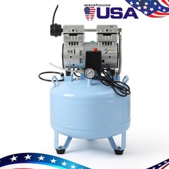 FDA CE Portable Dental Mobile Silent Oil-Free Air Compressor 24L/40L Air Tank