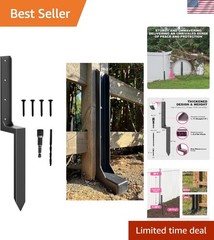 1-Pack 11-Gauge Steel Fence Post Repair Stake & Installation Hardware Included