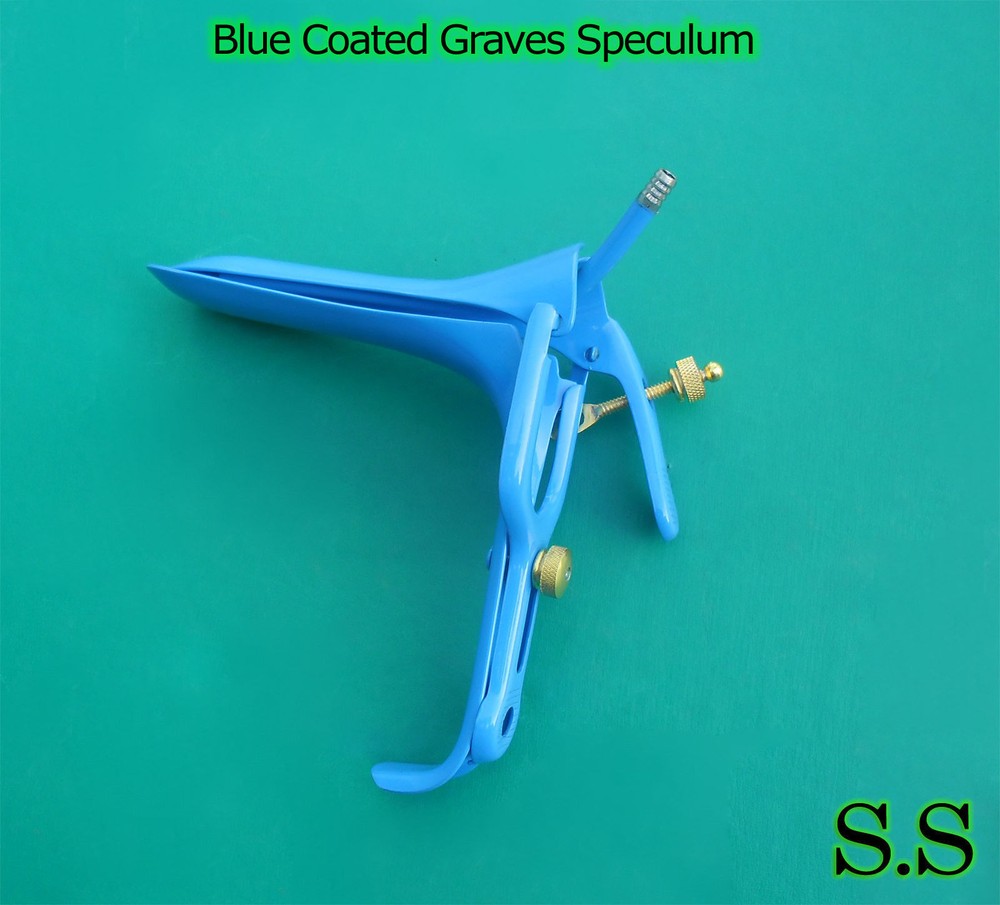 One Piece Blue Coated LLETZ LEEP Graves Speculum Large