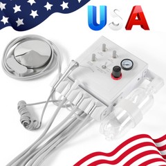 Portable Dental Turbine Unit with Weak Suction Work with Air Compressor 2/4Hole