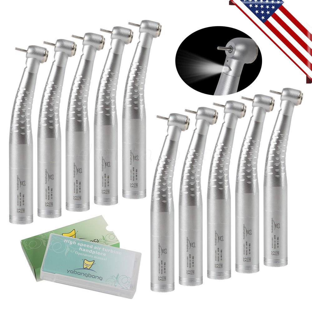 KaVo Style Dental Fiber Optic LED Handpiece Fast High Speed /LED Coupler 4/6Hole