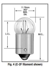(10) 1445 Wagner Instrument Miniature Bayonet Clear Bulb 12 Volts [B5S3]