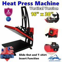 US Clamshell Sublimation T-shirt 16″ x 20″ Heat Press Machine Vertical Version