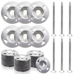 200 Pcs Foam Board Fasteners Kit Washers for Insulation Foam Board Panels 100Pcs