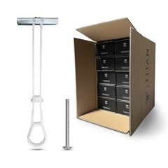 100-Pack 1/4″-20 Quick Toggle Anchors + Bolts for Drywall, Stud & Concrete Block