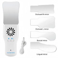 Dental Reflector Fog Free LED Photo System 4 Mirrors Anti-Fog Photography