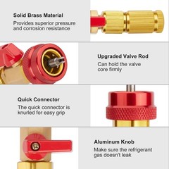 High Low Pressure Valve Core Remover Tools Kit for Refrigerant Air Conditioner