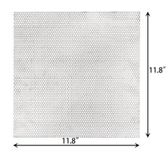 11.8 Inch Stainless Steel Perforated Metal Sheet 0.12 Inch Holes Panel
