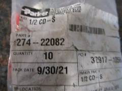 LOT OF 10 1/2 MNPT x 1/2 FNPT 316ss Street Elbow Pipe Fitting Parker 1/2 CD-S