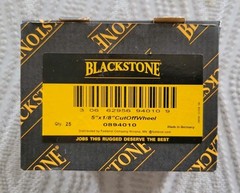Box of 25 | Blackstone 5″ x 1/8″ x 7/8″ General Purpose Cut Off Grinding Wheel