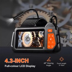 Industrial Endoscope Borescope 1080P 4.3” Screen 5.5mm Inspection Snake Camera
