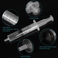 10ml Plastic Syringe Without Needle for Liquid – Measuring 10ml, transparent