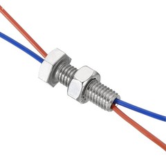 3 Set M10x25mm Hollow External Hexagon Screw Lamp Threading Through Hole Bolt