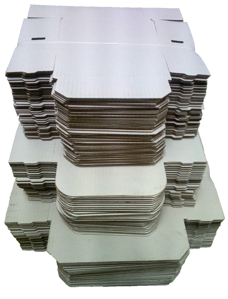 WCC8 – 6-1/2″ x 4-1/2″ x 2-1/2″ White Corrugated Mailer Packing Boxes 100/bundle