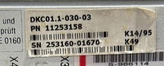 INDRAMAT DKC01.1-030-3 **FOR PARTS ONLY* FINAL SALE – NO RETURNS ACCEPTED