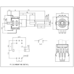 2/4/6/10Pack Dual Axis Rotary Encoder With Switch 30 Positioning Number 15 Pulse