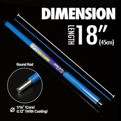 NEW 20PCS 15% Silver Solder Brazing Rods Flux Coated 1/16x18in for HVAC