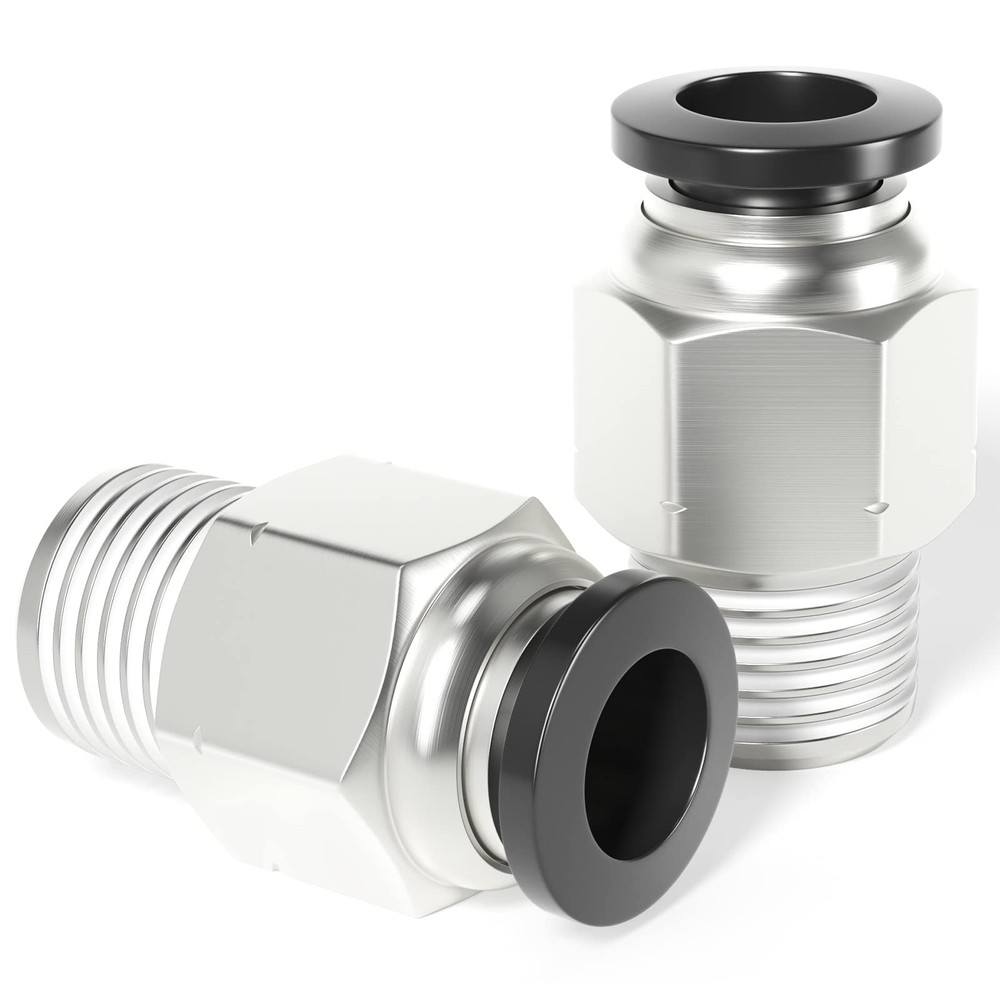 10 Pack 5/32 OD x 1/8 NPT Male Straight, Push to Connect, PC-5/32-N1