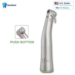 GemDent 20:1 Reduction Contra Angle Implant Surgical Fiber Optic LED Push Button
