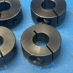 (4) NEW CLAMPING SHAFT COLLAR BLACK OXIDE SC016 16mm ID NNB