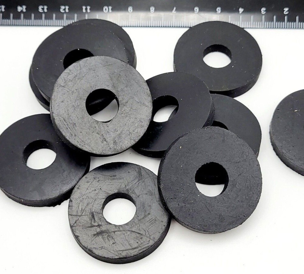 1/2″ ID Rubber Flat Washers 1 1/2″ OD 1/4″ Thick Spacers 1/2 x 1 1/2 x 1/4