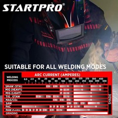 DIN 4/5-9/9-13 Auto Darkening Welding Helmet, True Color, 4 Arc Sensors