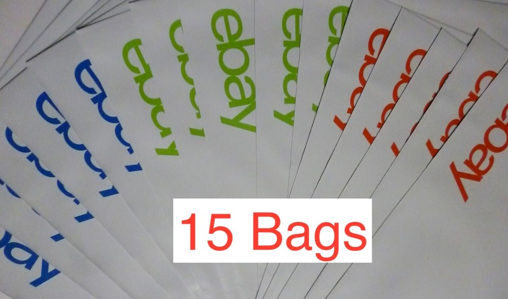 lot of 15 eBay Branded Polyjacket Envelopes 6.25″ x 8.5″ Poly Bags I SHIP FAST!