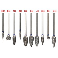 Dental Lab Polishing Drills Tungsten Steel Carbide Bur HP 2.35MM Burs 10 Model