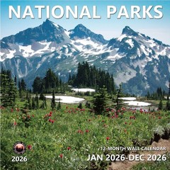 2026 Wall Calendar 12 Month, National Parks Large