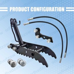 TYPHON Hydraulic Thumb Clip For 0.8Ton-2Ton Mini Excavators Attachments 3-Holes