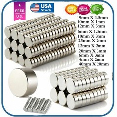Super Strong N35 Round Disc Neodymium Mini Fridge Magnets Rare Earth 5~100 PCS