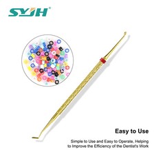 100 Pcs Dental Silicone Code Rings Instrument Autoclavable 135ºC Assorted Color