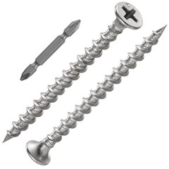 1 pounds#8X2″410 Stainless Steel Fastener Drywall Screws-Phillips with coarse…