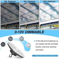 150W LED High Bay Light Warehouse Factory Industrial Commercial UFO Lamp 21000LM