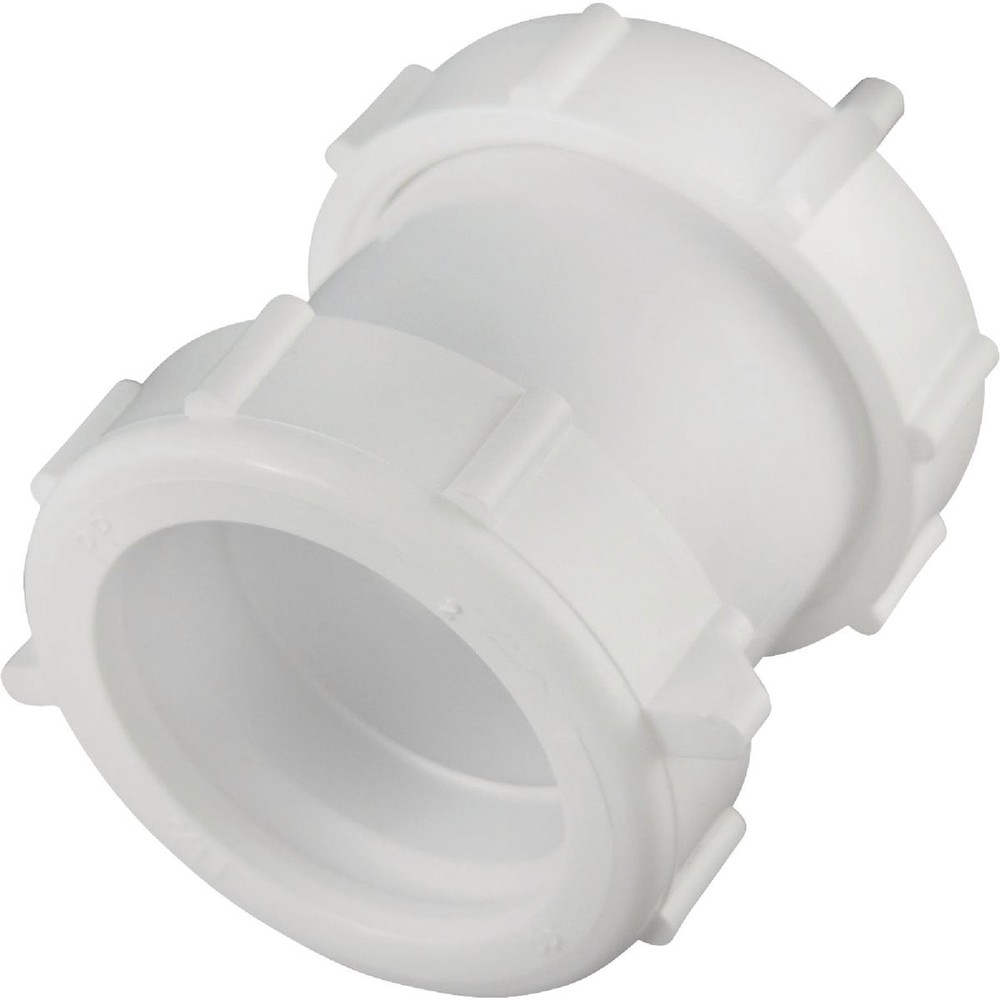 Do it Best 1-1/2 In. White Plastic Straight Extension Coupling DIB55-4W SIM