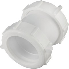 Do it Best 1-1/2 In. White Plastic Straight Extension Coupling DIB55-4W SIM