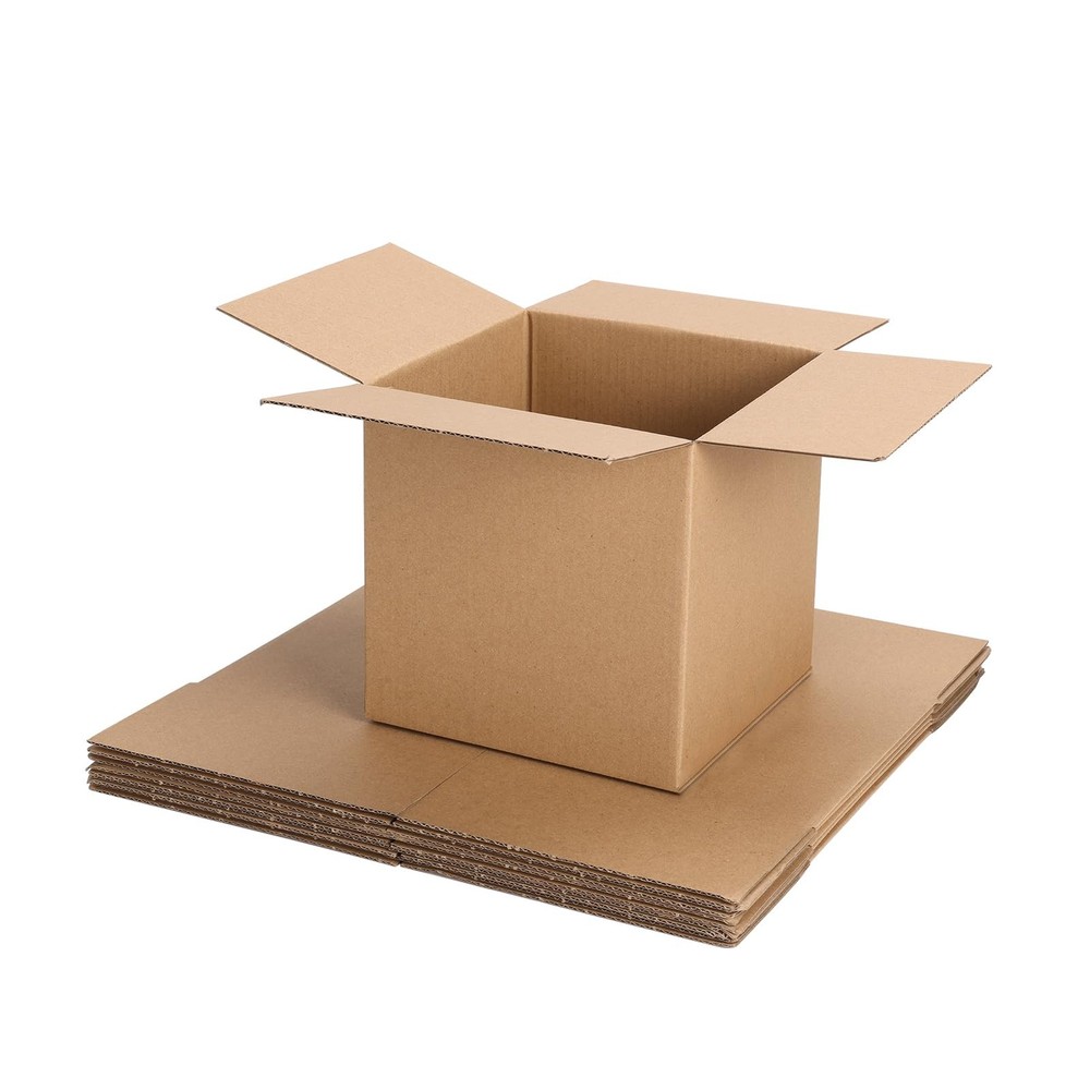 ZBEIVAN Shipping Boxes Mailers 6x6x6 inches inch, 6 Packs Brown