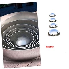Stainless Steel Half Hollow Ball Sphere Hemisphere Gazing Globes Balls 25-300mm