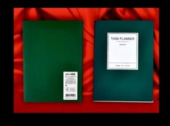 Task Planner Notebook Emerald Green 6”x8.25” undated Event Planner 112pg