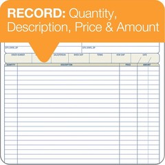 Adams Order Book, 2-Part, Carbonless, White/Canary, 8-3/8 x 10-11/16 Inches, 50