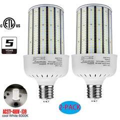 2-PACK 80W LED Corn Light AC480V Commercial Workshop Supermarket Warehouse Bulb