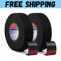 tesa 51608 15mm-50FT Adhesive Wiring Cloth Tape Isoband 2 Piece – Black