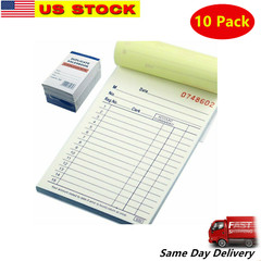 10 Pack 50 Sets 3.5″ X 5.5″Sales Book Order Receipt Invoice Carbonless Copy