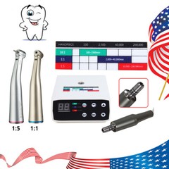 NSK Style Brushless Electric LED MicroMotor/1:1/1:5 Increase Contra angle USA