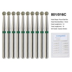 Dental Round Diamond Bur FG Pear Round End Taper Football Egg Barrel High Speed