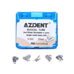 AZDENT Dental Orthodontic Bondable Buccal Tubes 1st/ 2nd Tubes Roth 022/MBT 022