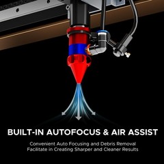 OMTech 80W 20″x28″ AutofocusCO2 Laser Engraver Machine w. CW-5200 Water Chiller